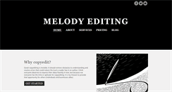 Desktop Screenshot of melodyediting.com